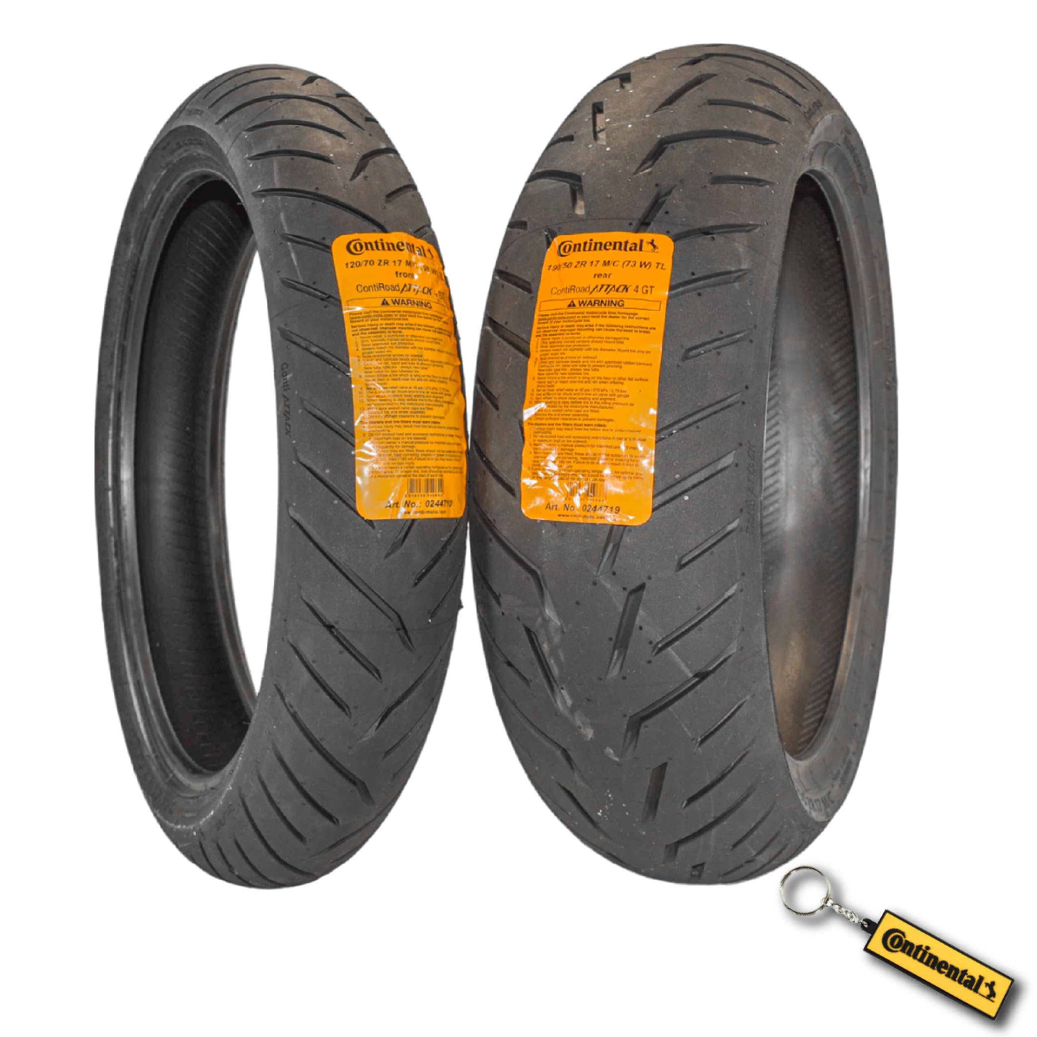 Amazon.com: Continental ContiRoadAttack 4 GT Tire Set 120/70-17
